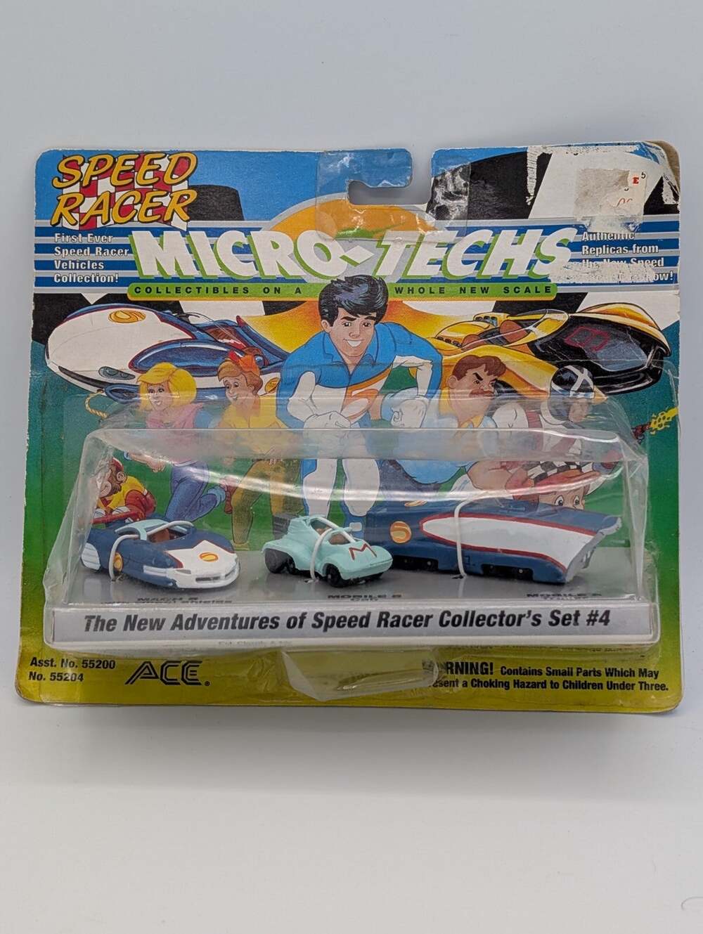 Speed Racer Micro-Techs Collector's Set #4 Factory Sealed VTG MIB Box Damaged